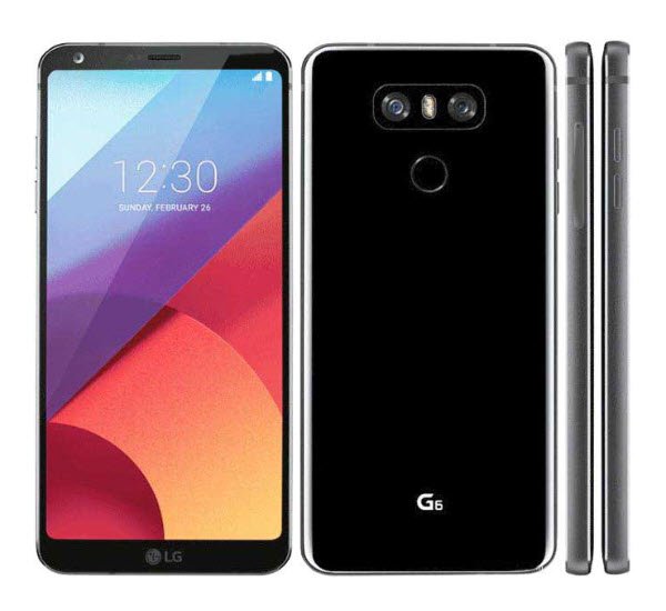 Black color LG G6 cell phone